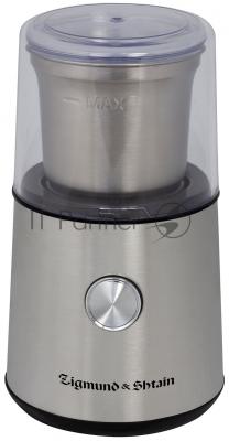 Кофемолка Zigmund & Shtain ZCG-10 250 Вт, 85 г, нержавеющая сталь Кофемолка Zigmund & Shtain ZCG-10 250 Вт, 85 г, нержавеющая сталь