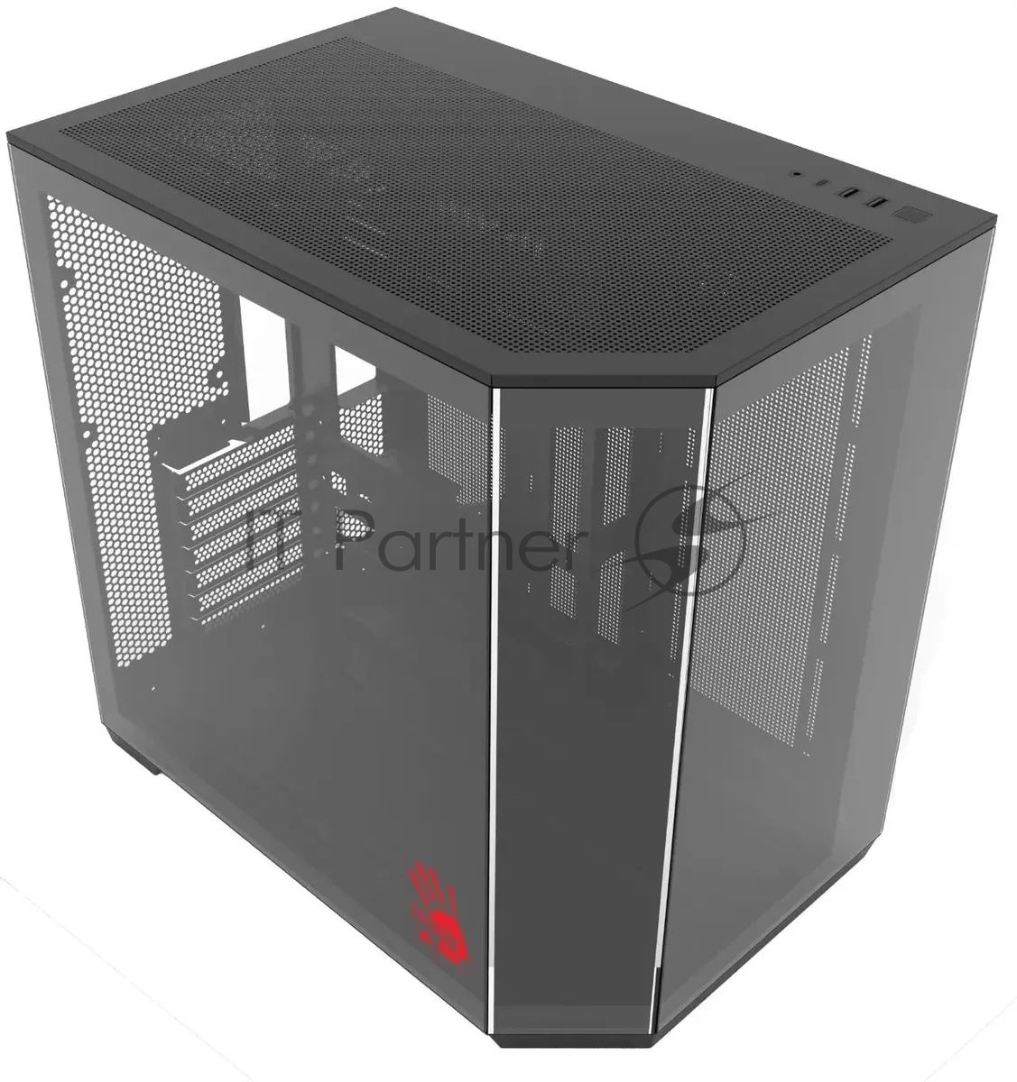 Компьютерный корпус Bloody BD-CC109 черный без БП ATX 10x120мм 2xUSB3.0 audio
