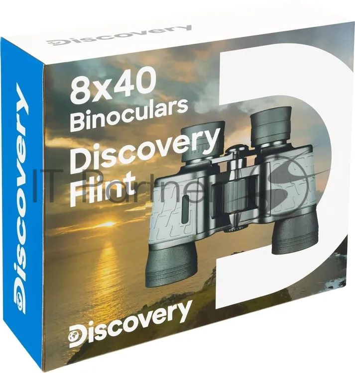 Бинокль Discovery 8-8x 40мм Flint 79582 черный/серый