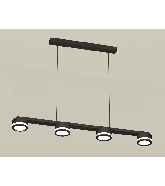 Светильник Ambrella light XB9152200/4 SBK/FR черный песок/белый матовый GX53 (C9152, N8415)