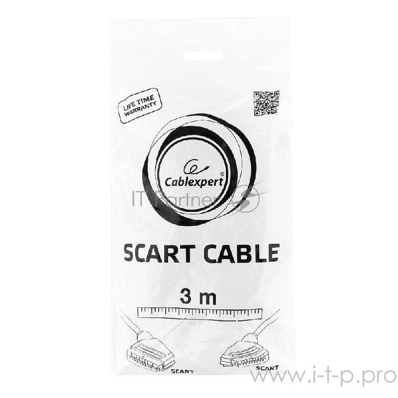 Кабель аудио/видео Gembird CCV-518, SCART/SCART, 21pin, 3м