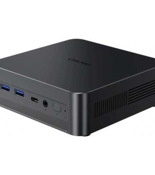Компьютер Chuwi AuBox Intel Core Ultra 7 256V(2.2Ghz)/16384Mb/1000PCISSDGb/Int:Intel Iris Xe Graphics/BT/WiFi/war 1y/0.865kg/Gray/Win11Pro + DDR5 (no Slots)/USB3.2*5/HDMI*2/DP*1/RJ45*1/WIFI6E,BT5.3/Tipe-C*2/bracket/Aluminum Alloy + Galvanize