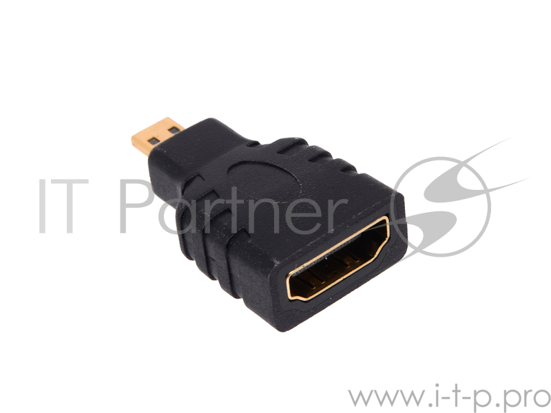Переходник Gembird Переходник HDMI-microHDMI 19F/19M, золотые разъемы, пакет