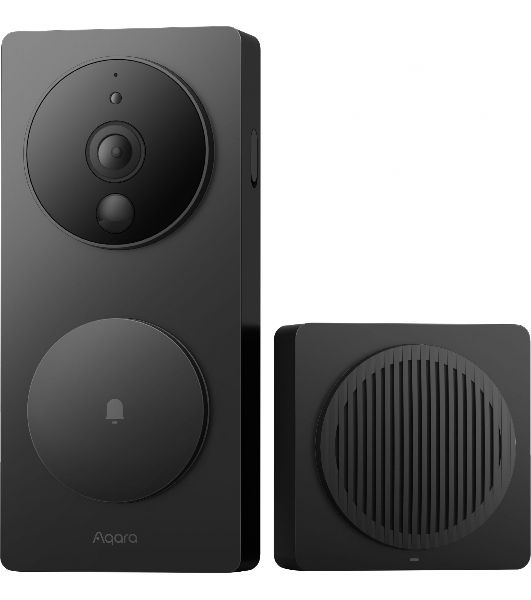 Видеодомофон Aqara Smart Video Doorbell G4, в составе комплекта модели SVD-KIT1 с повторителем Chime Repeater модели SVD-C04