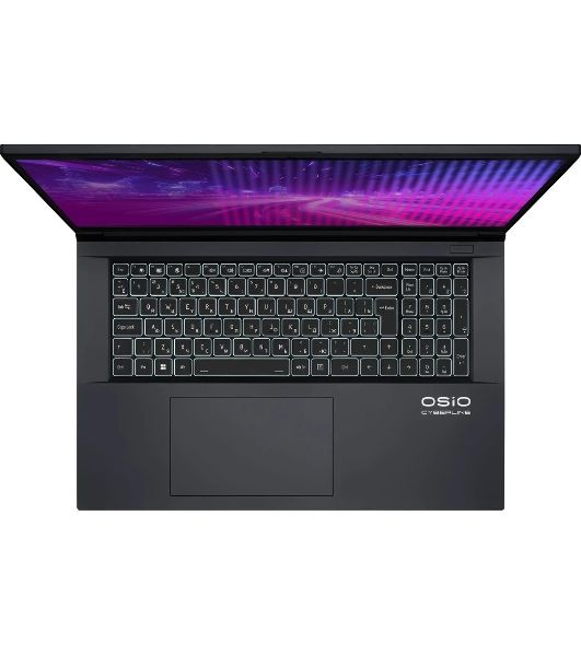 Ноутбук OSiO CyberLine C170i-002/17.3"/IPS/Intel Core i5 12600H/16Gb/512Gb/SSD/NVIDIA GeForce RTX 4050 6Gb/Без ОС/темно-серый/2.49kg