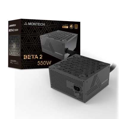 Блок питания Montech BETA 2 550W, 550Вт, 80+ Bronze, 120мм, немодульный, черный