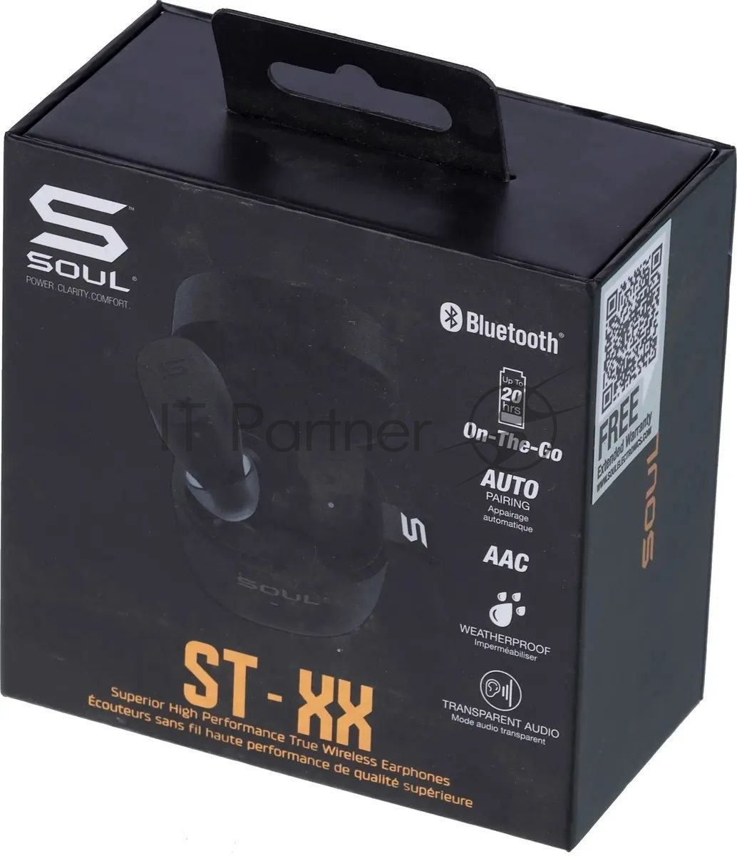 Наушники TWS SOUL ST-XX матовый черный, внутриканальные, Bluetooth