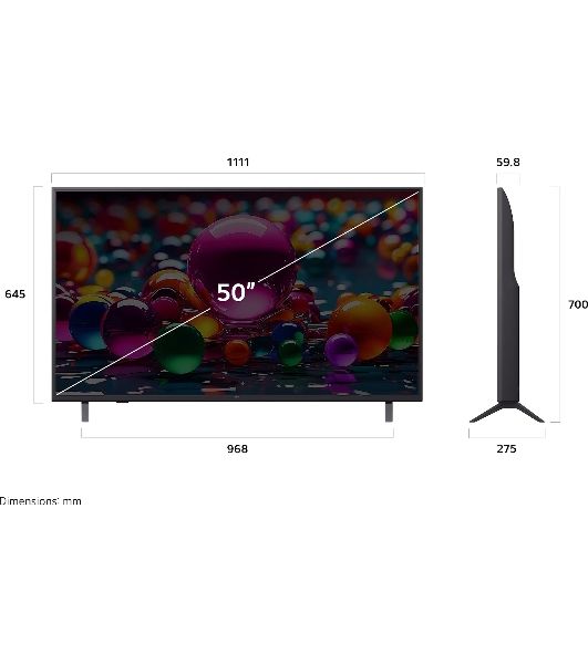 Телевизор LG 50" 50UA75009LA/ARUG черный DLED UHD 60Hz Smart TV