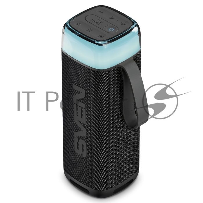 Беспроводная колонка SVEN PS-310 2.0 (30W, WaterPROof (IPx5), Bluetooth, RGB, USB, черная)