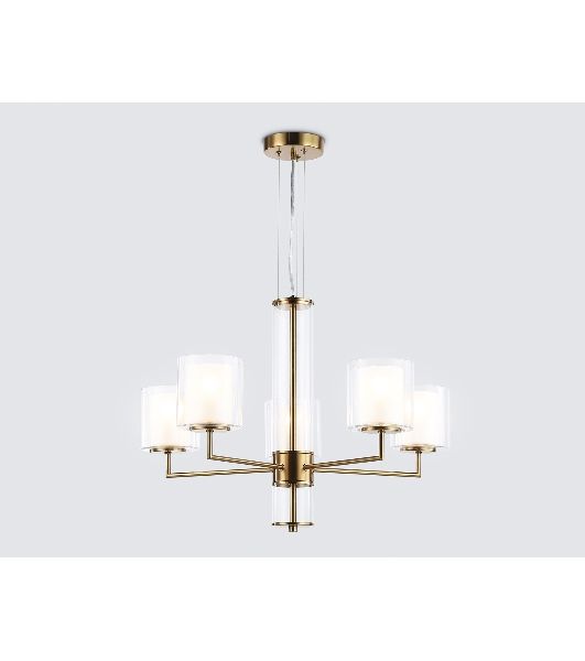 Люстра Ambrella light LH56011/5 BS/FR латунь/белый матовый E14*5 max 40W D640*1260
