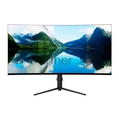 Монитор 34" Lime G340A VA 3440x1440, 165 Гц, 1 мс, 21:9, 300 кд/м², 2xHDMI, 2xDP, 1x3.5 мм, 4000:1, изогнутый, 2x2 Вт, черный