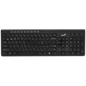Клавиатура Genius Slimstar 7250BT гибридная, Bluetooth, радиоканал, сосновое дерево/чёрный