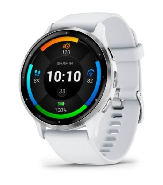 Умные часы Garmin Venu 3, 1.4" AMOLED, 5G, Wi-Fi, Bluetooth, NFC, IP68, белый