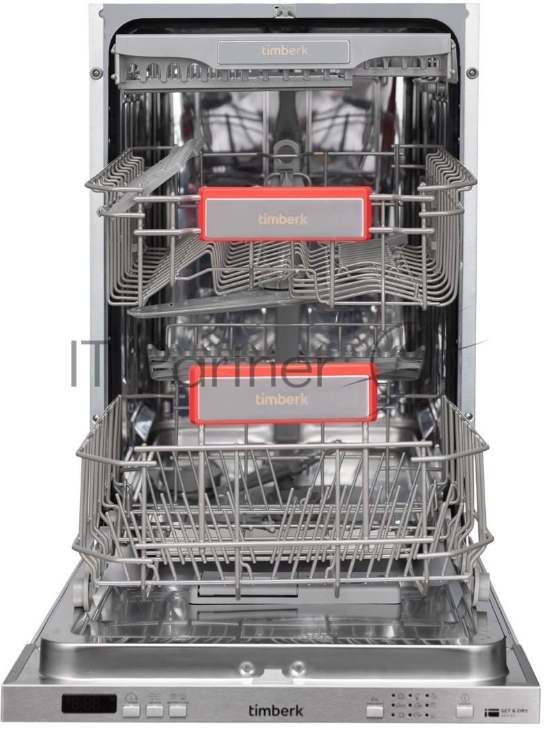 Посудомоечная машина Timberk Set&Dry T-DW45BI103 серебристый (узкая)