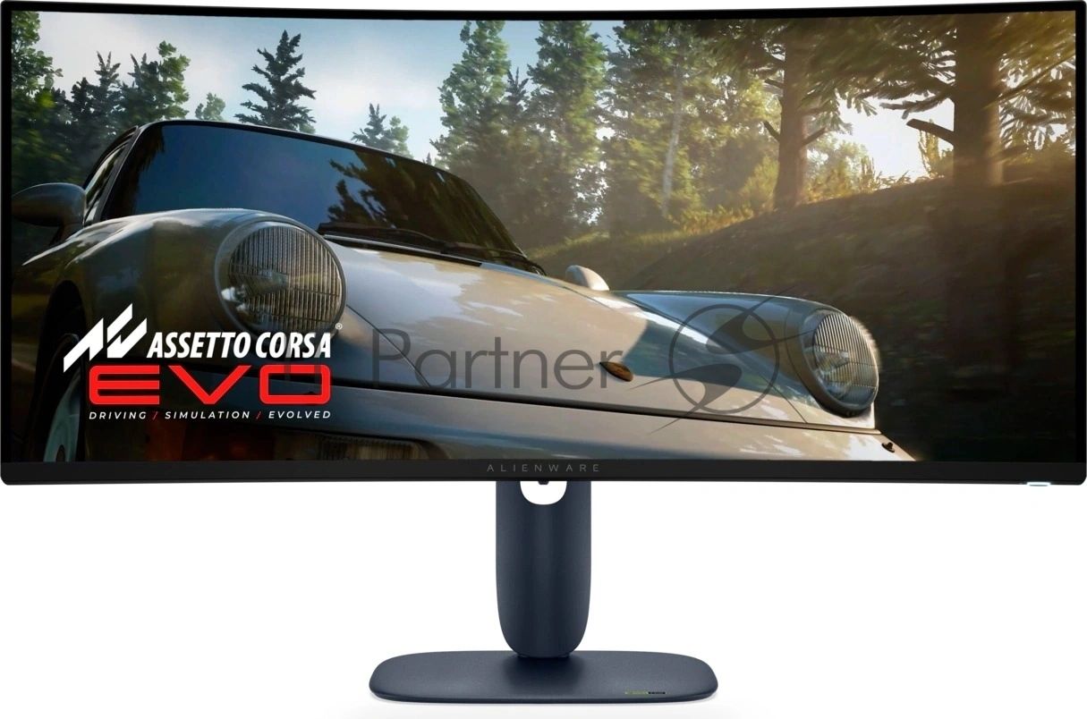 Монитор 34" Dell Alienware AW3425DWM VA 3440x1440, 180 Гц, 1 мс, 21:9, 400 кд/м², изогнутый, 2xHDMI, DisplayPort, HDR, FreeSync Premium, Low Blue Light, черный