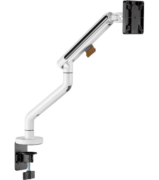 Кронштейн для мониторов Ultramounts UM725W белый 17"-32" макс.9кг крепление к столешнице поворот и наклон