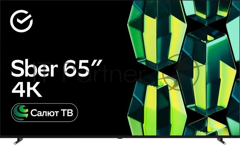 Телевизор Sber 65" SDX-65U4121 Салют ТВ черный LED 4K UHD 60Hz Smart TV