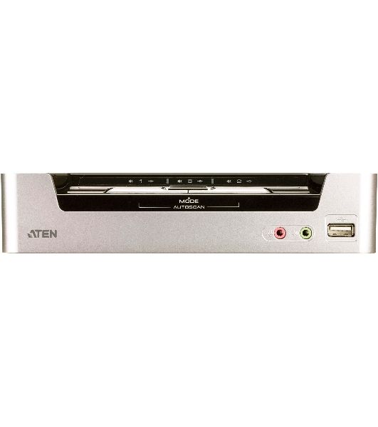 Переключатель, электрон., KVM+Audio+USB 2.0, 1 user USB+HDMI => 2 cpu USB+HDMI, соШнур. USB 2х1.8м., настол., исп.стандарт, без OSD, некаскад.. CUBIQ 2 PORT HDMI KVMP SWITCH W/1.8M