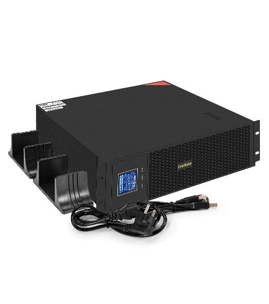 Источник бесперебойного питания Pure Sine Wave ExeGate SinePower UHB-5000.LCD.AVR.6C13.RJ.USB.3U (5000VA/4000W, LCD, AVR, 6*C13, RJ45/11, USB, возможность подключения до десяти внешних батарейных блоков 48В (поставляются отдельно), Rackmount 3U/Tower, мет