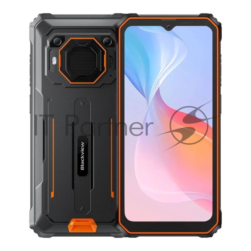 Смартфон Blackview BV6200 Pro, 6/128Gb, черный/оранжевый