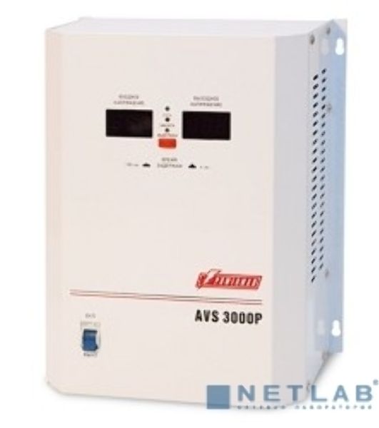 Стабилизатор напряжения Powerman AVS-P Voltage Regulator 3000VA, Digital Indication, Wall Mount, Hardwire Input/Output, 230V, 1 year warranty, White