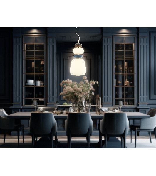 Светильник Ambrella light LH53162 SB/WH бронза/белый 12W 3000K D170*1510