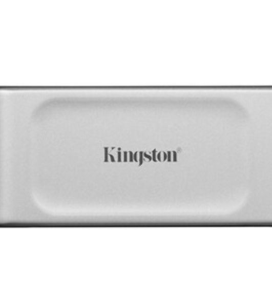 Внешний SSD Kingston XS2000, 2TB, USB 3.2 Gen 2x2 Type-C, R/W 2000/2000, серебристый