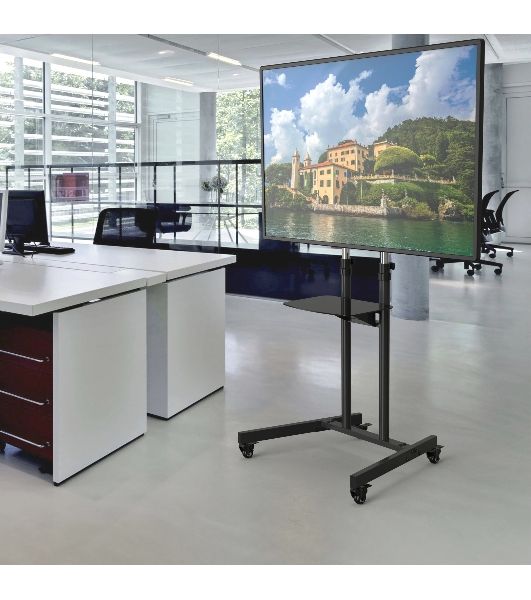 Стойка для телевизора Cactus CS-ST31 черный 37"-75" макс.81.6кг напольный мобильный