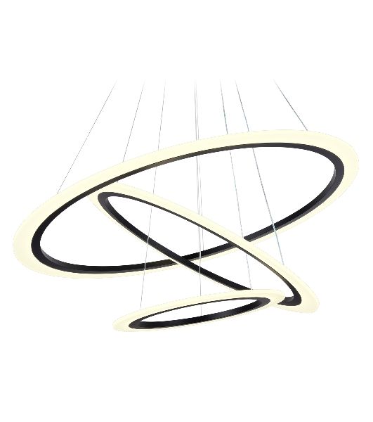 Светильник Ambrella light FA4361/3 BK черный 145W 3000K/4200K/6400K D770*800 (ПДУ РАДИО 2.4G)