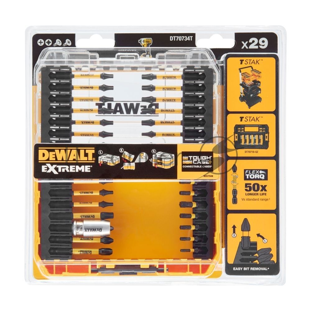 Набор бит DeWalt DT70734T-QZ (29пред.) для шуруповертов