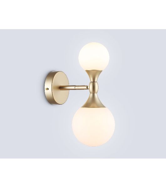 Настенный светильник Ambrella light LH51053/2 GD/FR золото/белый матовый G9*2 max 28W 120*195*300