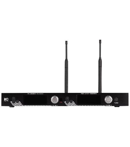 Радиосистема ITC T-521US UHF двухканальная радиосистема с двумя головными микрофонами, LCD дисплей, частотный диапазон 470-510 MHz.