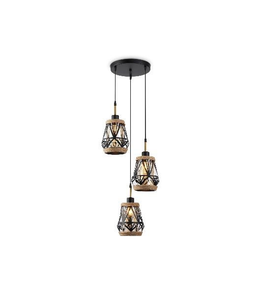 Светильник Ambrella light TR8522/3 BK/SB черный/бронза E27/3 max 60W D380*1000