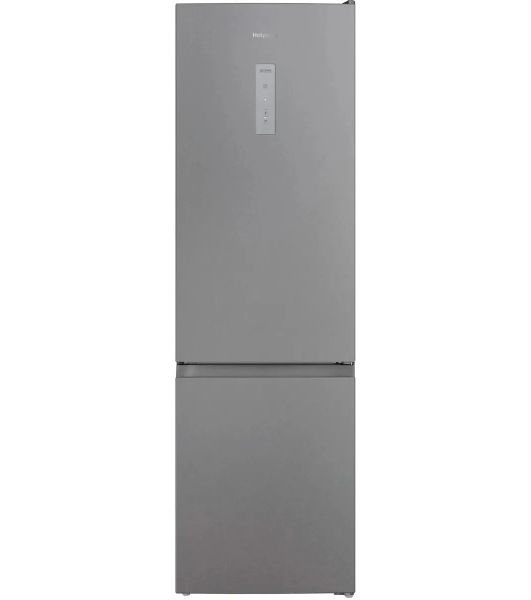 Холодильник Hotpoint HT 6200 S серебристый двухкамерный 240/83л морозилка снизу, No Frost