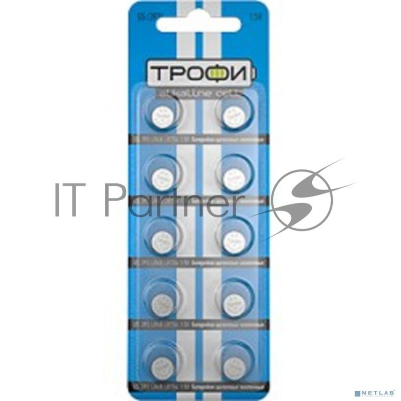 Батарейка Трофи G5 (393) LR754, LR48 (200/1600/134400) ( 10шт в уп-ке)
