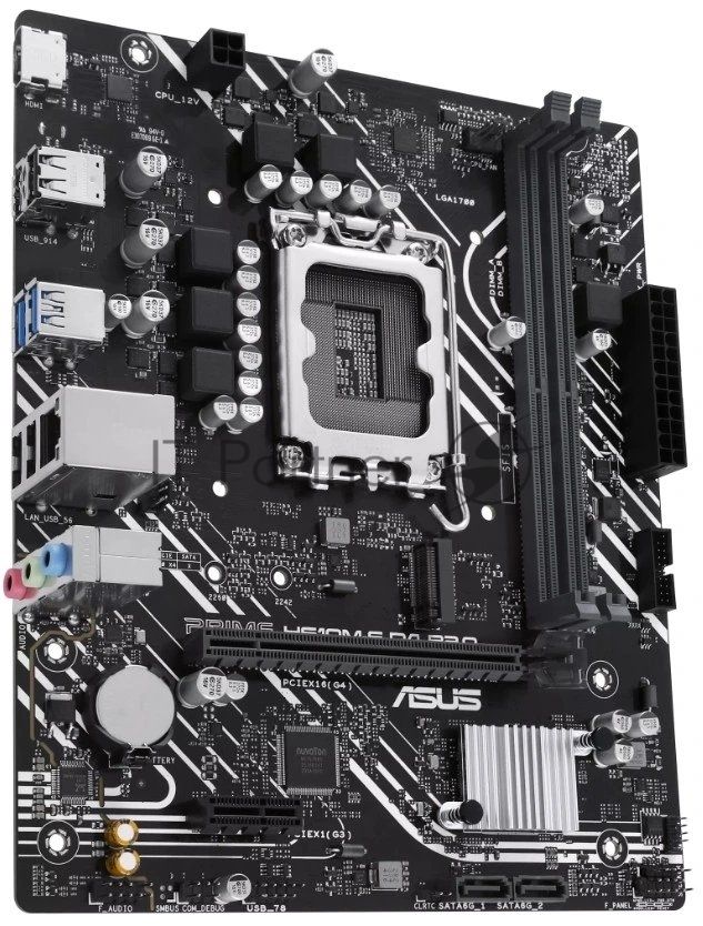 Материнская плата ASUS PRIME H610M-F D4 R2.0, LGA1700, Intel H610, 2xDDR4, 2xSATA, 1xM.2 PCIe 3.0 x4, 1xPCIe 4.0 x16, 1xPCIe 3.0 x1, 1xHDMI, 1x 1Gb LAN, 2xUSB 3.2 Gen1, 4xUSB 2.0, 3x3.5 мм, 7.1, microATX