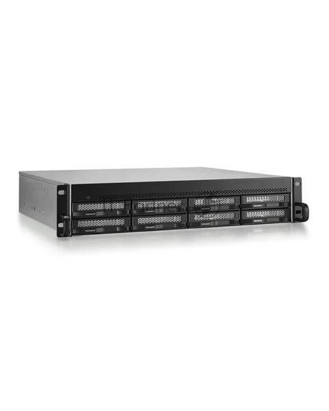 NAS-хранилище TerraMaster U8-500 Plus 2U 10C 1,7(4,7)GhzCPU/16Gb(64)/RAID0,1,10,5,6,JBOD/up to 8 HS SATA(3,5'/2,5')/2xM.2 2280 NVMe/3xUSB3.2 1xUSB Type-c/HDMI/2x10GbE RJ-45/iSCSI/1xPS/1YW/no rails