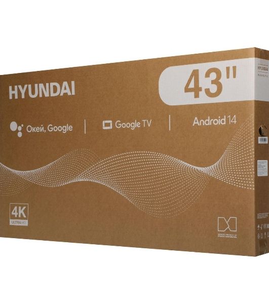 Телевизор Hyundai 43" H-LED43BU7011 черный LED 4K UHD 60Hz Smart TV 2GB/16GB