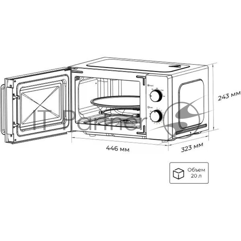 Микроволновая печь LEX FSMO 20.01N WH белый