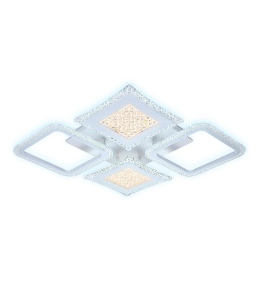 Потолочный светодиодный светильник FA430/4 WH белый 112W 750*670*80 (ПДУ РАДИО 2.4G)
