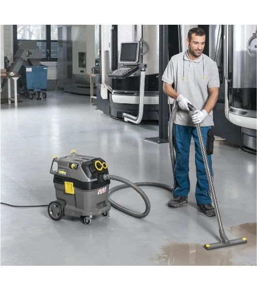 Строительный пылесос Karcher NT 30/1 Tact Te L серый, 1380 Вт, уборка сухая/влажная, пылесборник мешок/контейнер, 30 л