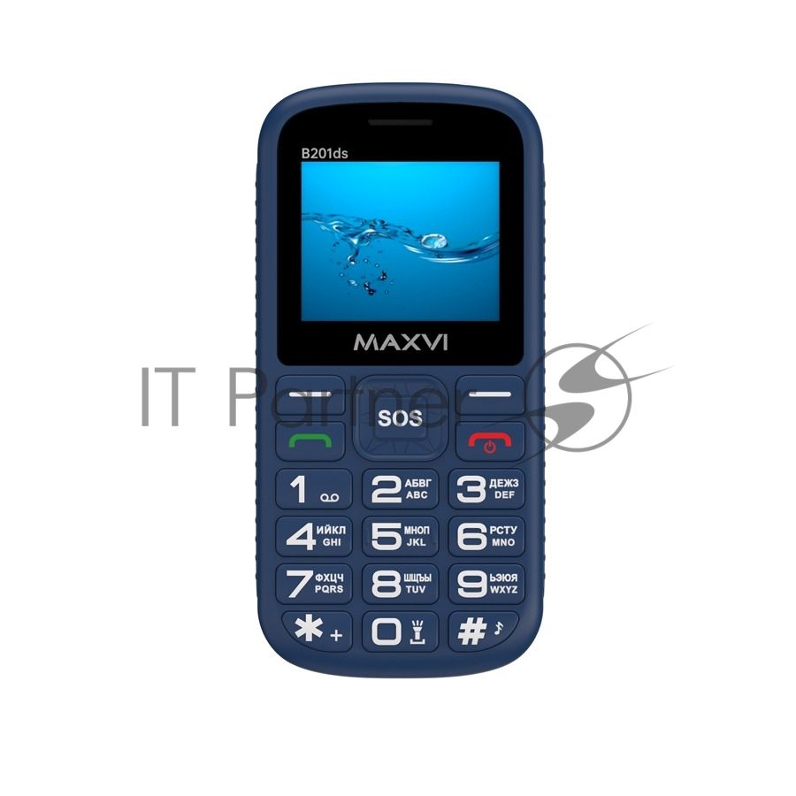 Мобильный телефон Maxvi B201ds синий
