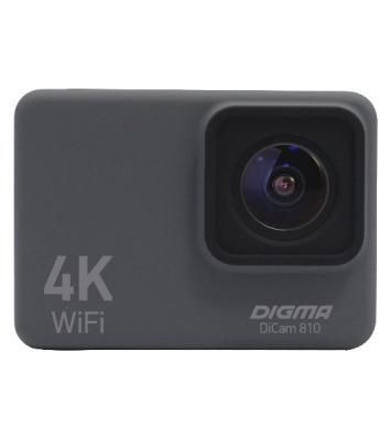 Экшн-камера Digma DiCam 810 серый