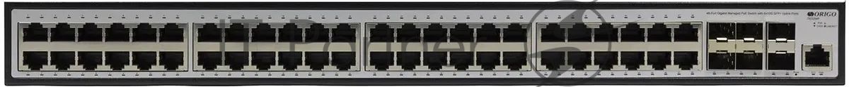 Коммутатор Origo OS3254P/370W/A2A, 48×1 Гбит/с PoE+ + 6×10 Гбит/с SFP+, управляемый