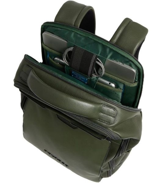 Рюкзак мужской Piquadro Ael CA6923S142/VE зеленый тимьяновый кожа