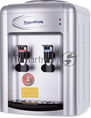 Кулер для воды Aqua Work 0.7-TKR, верхняя загрузка, нагрев 97 °С, без охлаждения, серебристый