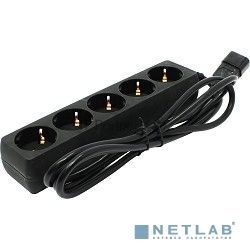 Сетевой фильтр для ИБП ExeGate EX221202RUS SPU-5-1.8B (5 розеток, 1.8м, UPS вилка IEC320-C14, черный)
