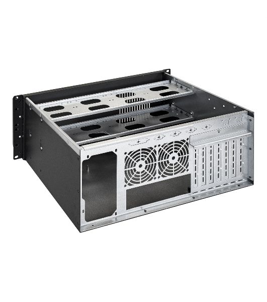 Серверный корпус Procase 4U300-08 Корпус 4U server case,8HDD,черный,без блока питания PS/2 ATX,глубина 300мм, MB ATX 12"x9.6"