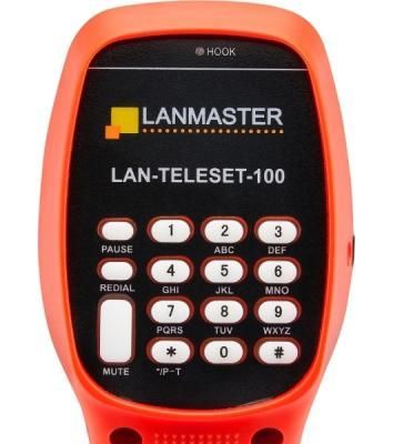 Трубка телефонная Lanmaster LAN-TELESET-100 для тестирования красный