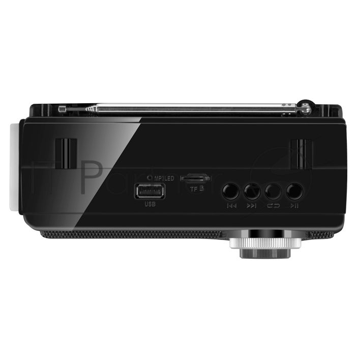 Радиоприёмник SVEN SRP-535 чёрный (3 Вт, FM/AM/SW, USB, SD/microSD, 900 мАч, 2 х D/UM, фонарь)